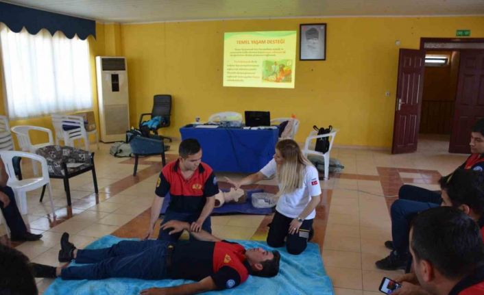 Muğla Büyükşehir itfaiye erlerine hayat kurtaran eğitim