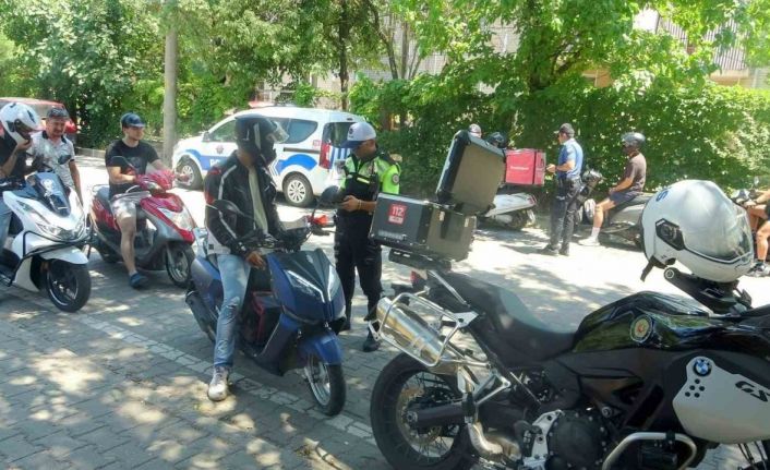 Muğla’da motosiklet denetimleri arttı ekipler kask kullanımına dikkat çekti