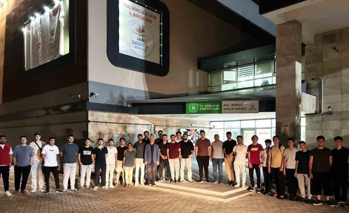 Muşlu gençler Rize Fındıklı Kampı’na uğurlandı