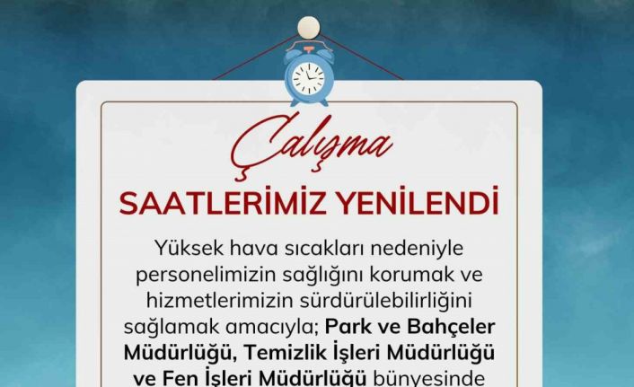 Nazilli Belediyesi’nden sıcak hava tedbiri