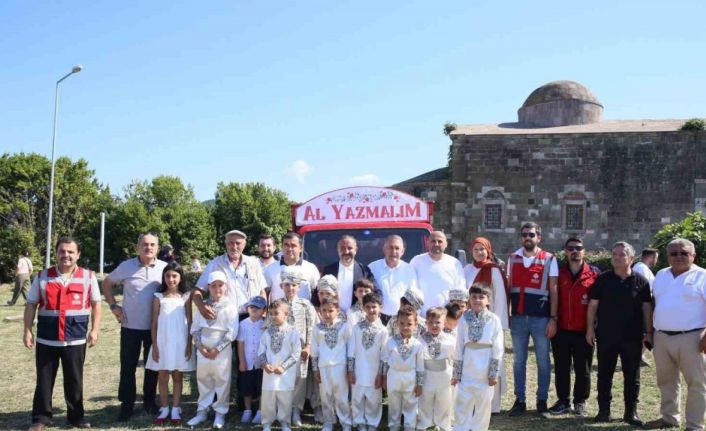 Ordu’nun sakin şehrinde 46 çocuk için toplu sünnet töreni