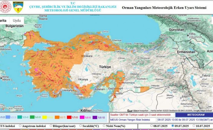 Orman yangını riskine karşı uyarılar yapıldı