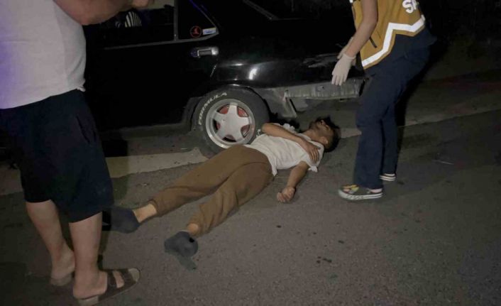 Otomobil su kanalına uçtu: 1 yaralı