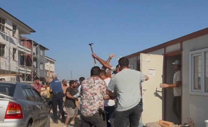 Park yeri kavgasında çekiç, tahta ve yumruklar havada uçuştu