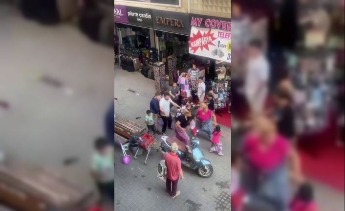 Pendik’te kadınların saç saça baş başa kavgası