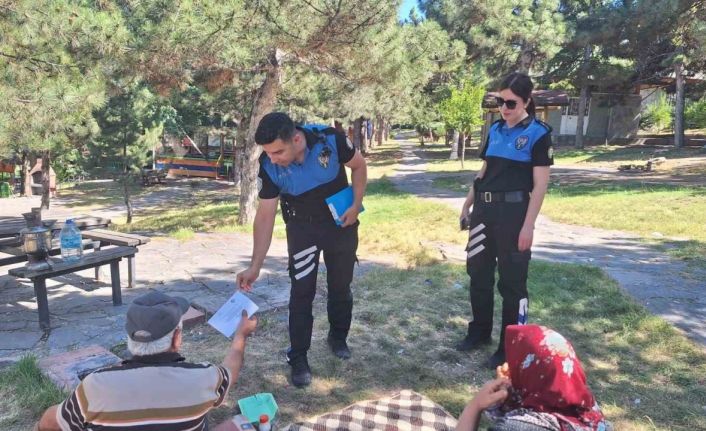Polis piknikçileri yangınlar konusunda uyardı