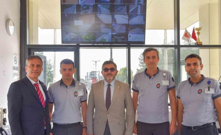 Rektör Kaplancıklı, güvenlik görevlileriyle bir araya geldi