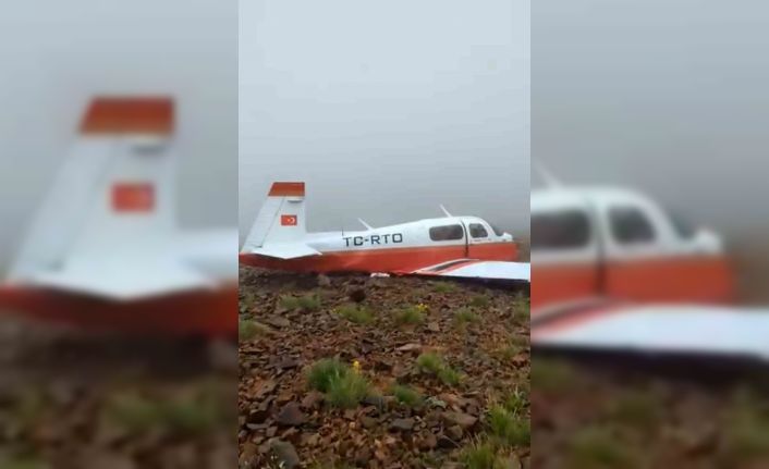 Rize’de düşen uçağa ilk ulaşılma görüntüsü ortaya çıktı