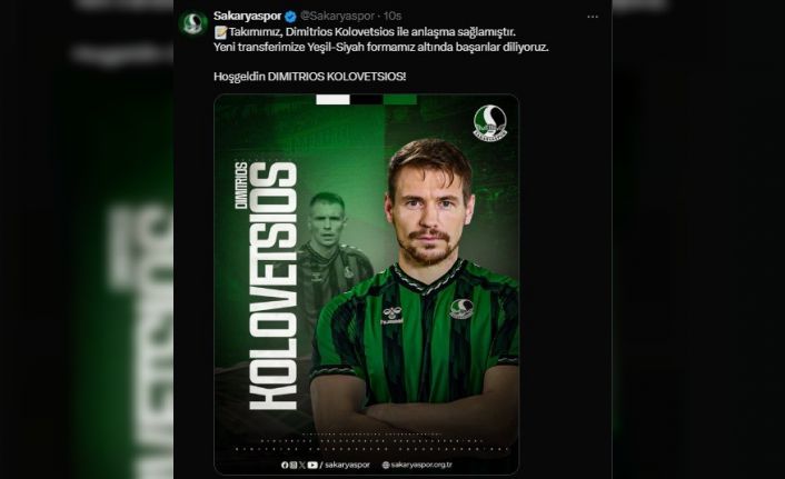 Sakaryaspor Dimitrios Kolovetsios’ı kadrosuna kattı