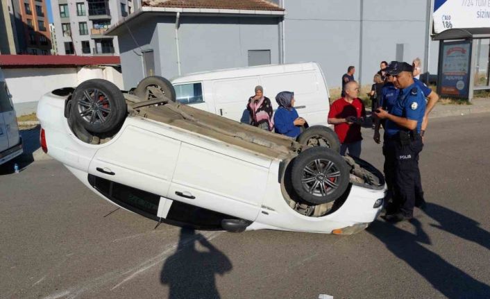 Samsun’da otomobil takla attı: 1 yaralı