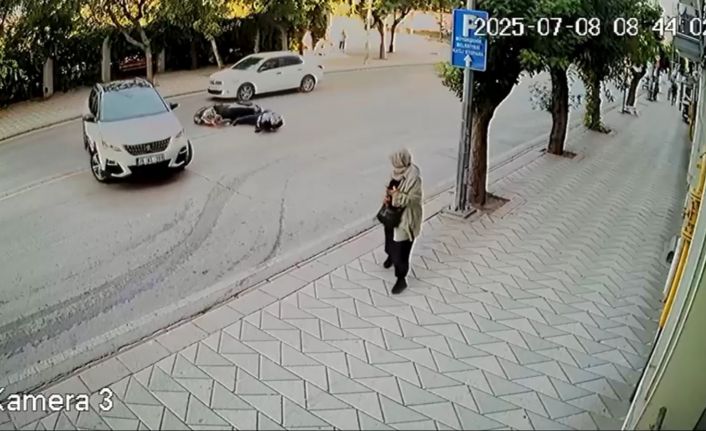 Sebep olduğu kazanın ardından hiçbir şey olmamış gibi yoluna devam etti