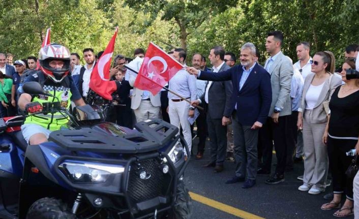 Serinyol-Madenli yolunun açılışına motosiklet korteji renk kattı