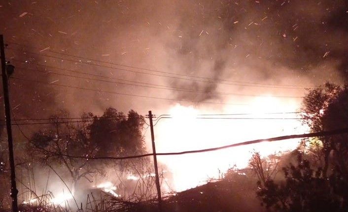 Silifke’de ağaçlık alanda çıkan yangın söndürüldü