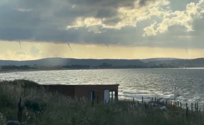 Sinop açıklarında çok sayıda hortum