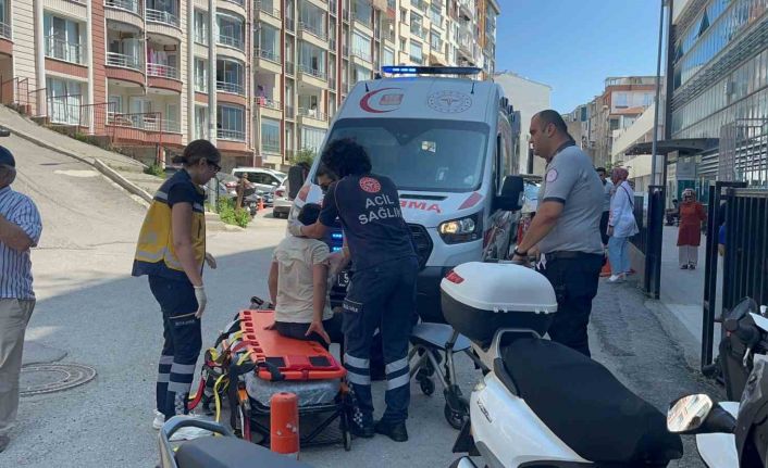 Sinop’ta elektrikli motosiklet devrildi