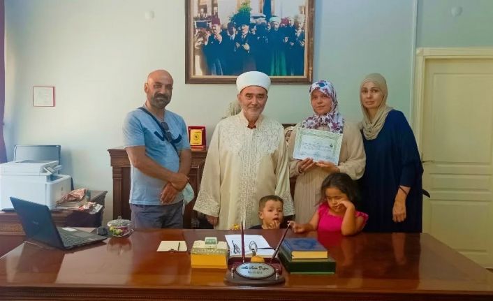 Söke İlçe Müftülüğü’nde ihtida töreni gerçekleştirildi