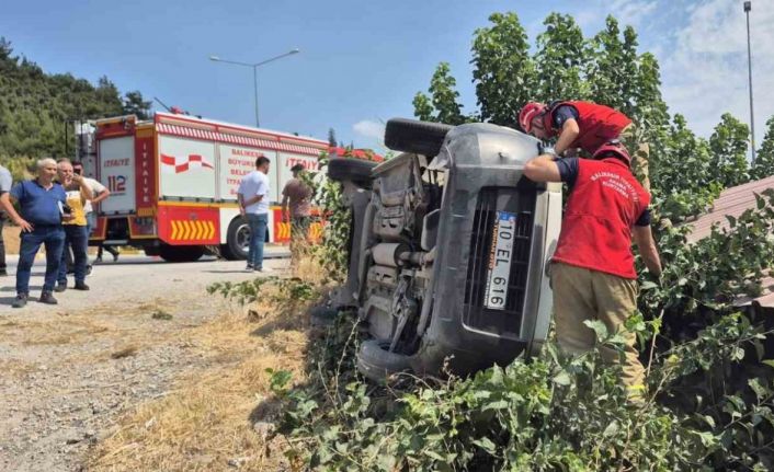 Susurluk’ta trafik kazası: 1 kişi yaralandı
