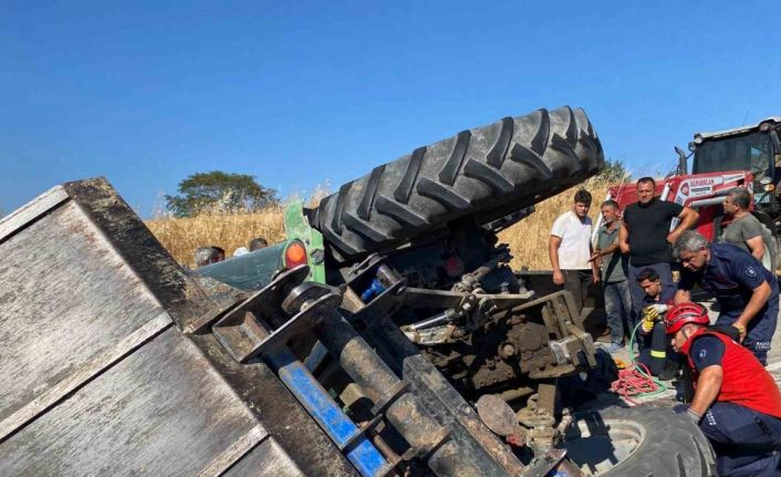 Susurluk’ta traktör kazası: 2 kişi ağır yaralandı