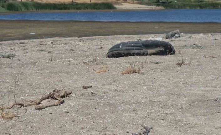 Tekirdağ’da gölette su seviyesi alarm veriyor