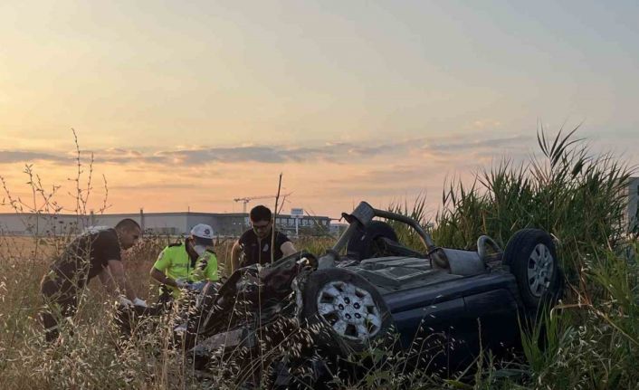 Tekirdağ’da otomobil takla attı: 2 ölü