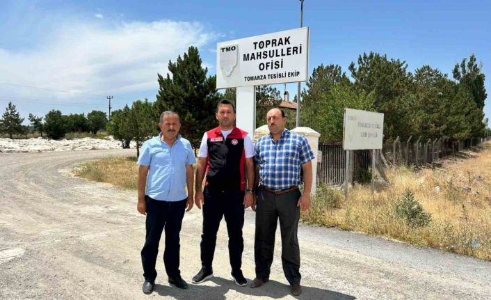 Tomarza’da Toprak Mahsulleri Ofisi hububat alımına başladı