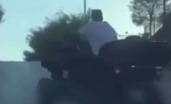 Trafiği tehlikeye atan ATV sürücüsüne 10 bin TL ceza
