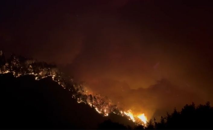 Ulaştırma ve Altyapı Bakanı Abdulkadir Uraloğlu yangın bölgesinde