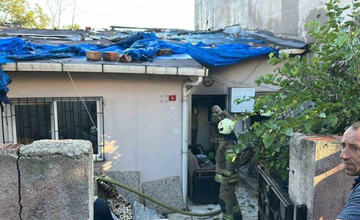 Ümraniye’de çakmakla oynayan çocuk yangın çıkardı