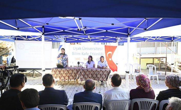 Uşak’ta üniversite-köy buluşmaları devam ediyor: Bilim Kafe Güre’de