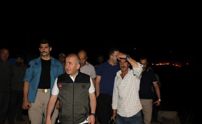 Vali Hatipoğlu: "Yapılan yoğun müdahale ile yangın kontrol altına alınmıştır"