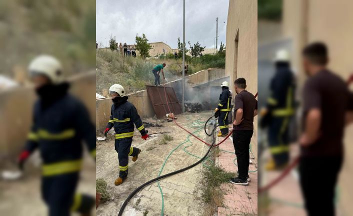 Van Tekstilkent’te yangın paniği