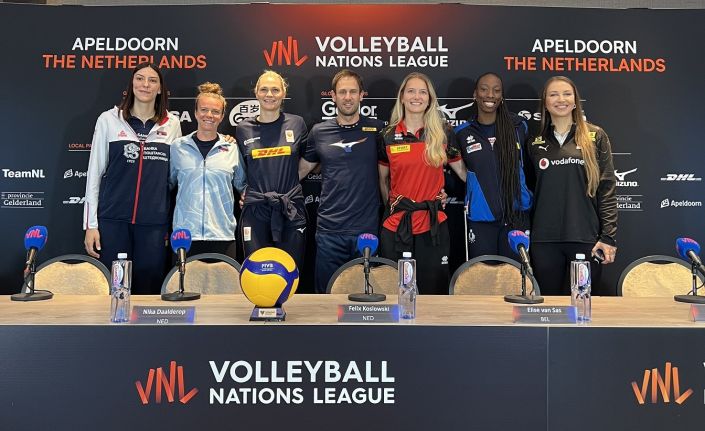 VNL Apeldoorn etabının basın toplantısı yapıldı