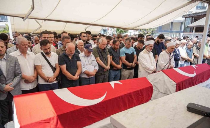 Yangın şehitlerine son veda