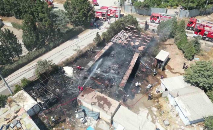 Yediemin otoparkında yangın