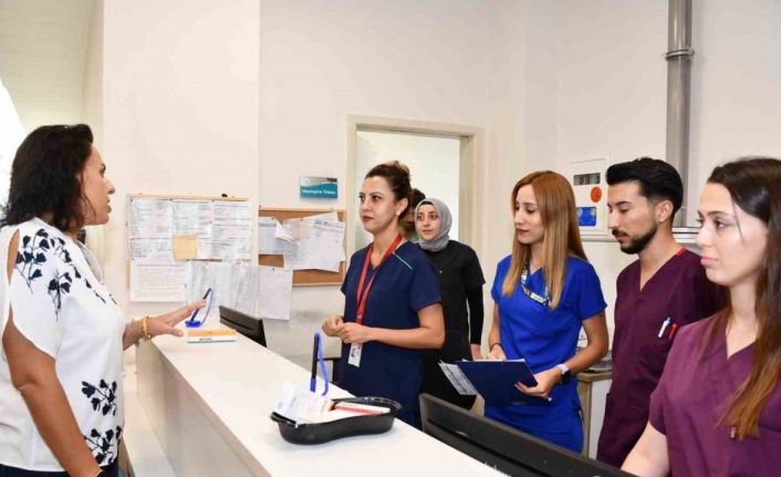 Yeni atanan başhekim ilk saha çalışmasını gerçekleştirdi