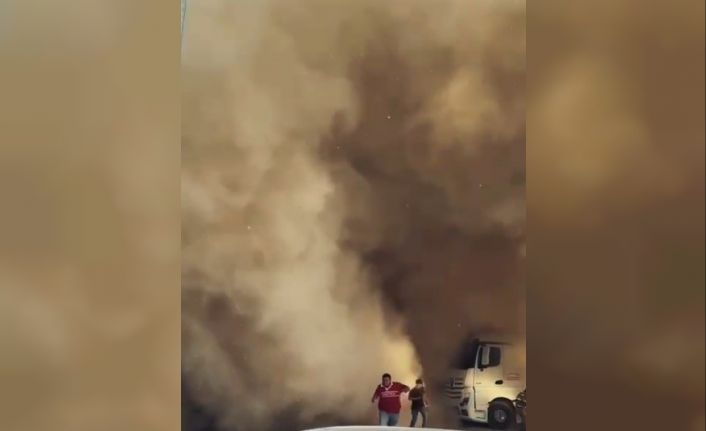 Yıkımda toz bulutu paniği