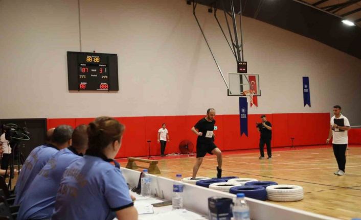 Zabıta olmak için parkurda ter döktüler