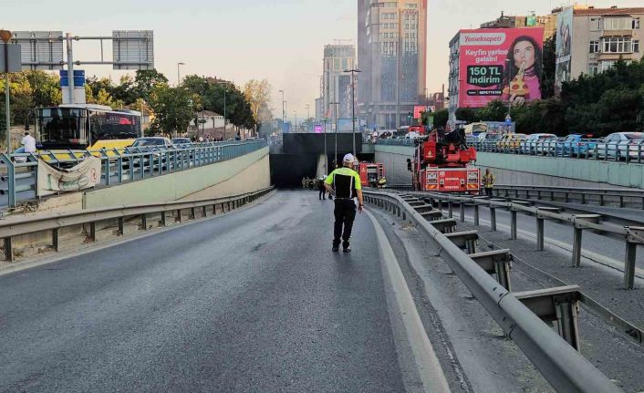 Zincirlikuyu’da İETT otobüsündeki yangın