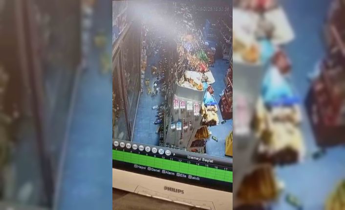 6.1’lik deprem marketi darmadağın etti