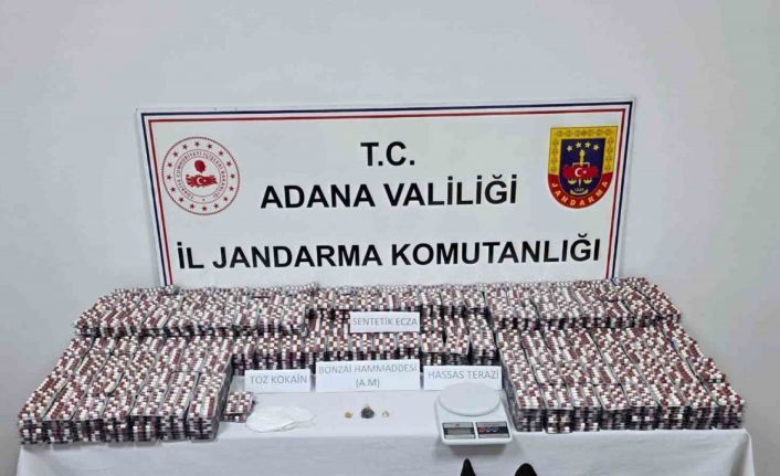 Adana’da 19 bin 167 adet uyuşturucu hap ele geçirildi: 1 tutuklama