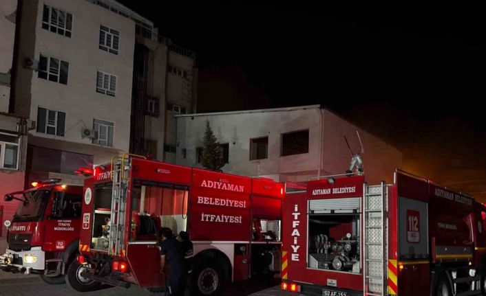 Adıyaman’da binada çıkan yangın korkuttu