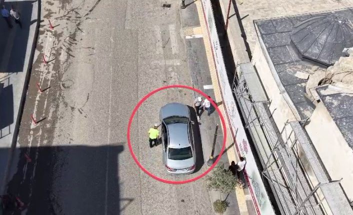 Adıyaman’da drone destekli trafik denetimi