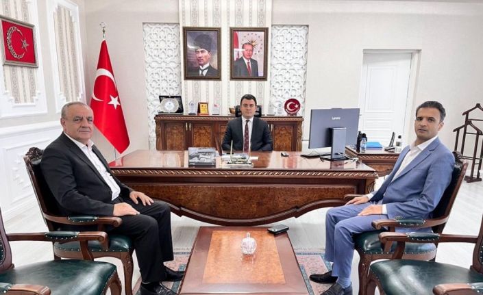 Ağrı TEİAŞ ve Ağrı Havaalanı müdürlerinden Kaymakam Dertlioğlu’na ziyaret