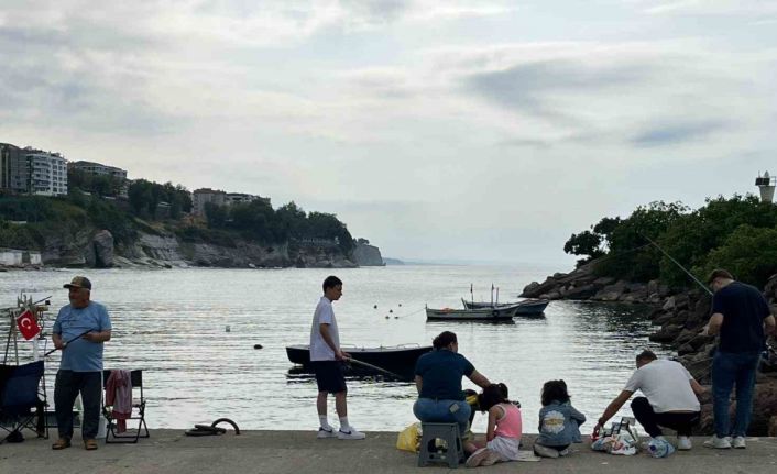 Akçakoca’da olta balıkçılığına yoğun ilgi