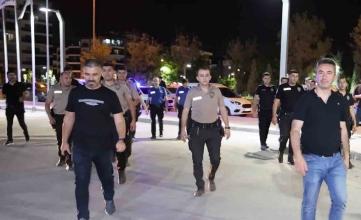 Aksaray’da 116 polisle park ve bahçelerde şok uygulama