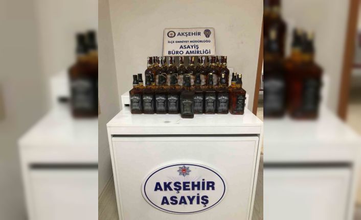 Akşehir’de kaçak içki operasyonu