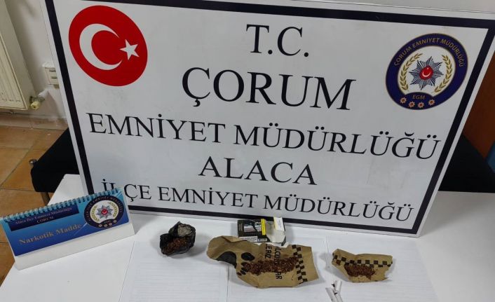 Alaca’da uyuşturucu tacirlerine operasyon: 1 kişi tutuklandı