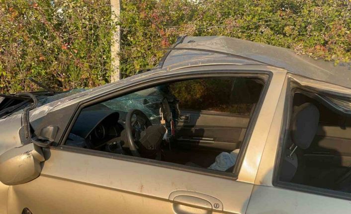 Alanya’da otomobil şarampole uçtu: 1 yaralı