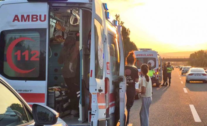 Anadolu Otoyolu’nda zincirleme kaza: 3 yaralı