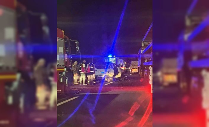 Aniden yola çıkan domuz kazaya neden oldu: 5 yaralı